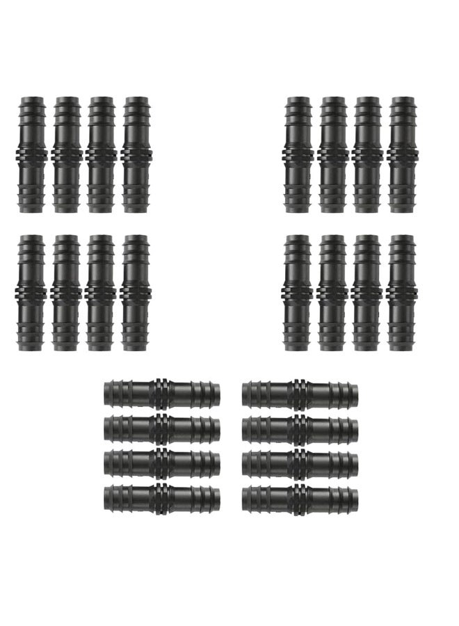 Straight Connector for 16mm Drip Irrigation Hose - 24 Count