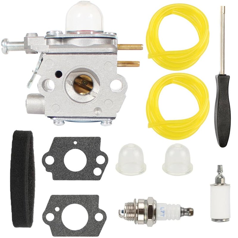 Pro Chaser TB22 TB225 Carburetor for TroyBilt TB252S TB32EC TB227XP TB22EC TB25CB TB272BC TB80EC TB42BC TB21EC TB25S 25cc 27cc String Trimmer Weed Eater - Image 1