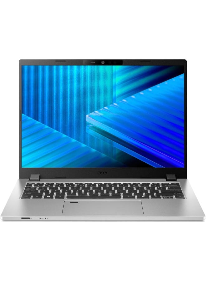 Acer TravelMate P2 14 Business Laptop (Upgraded) – Intel Core Ultra 5 225U, 32GB RAM, 512GB SSD,Wuxga IPS, Intel, Shared Memory Windows11 Pro Fingerprint, Office/Corporate Use,  English Backlight  Keyboard Silver Color 3 Year Warranty Silver - Image 1