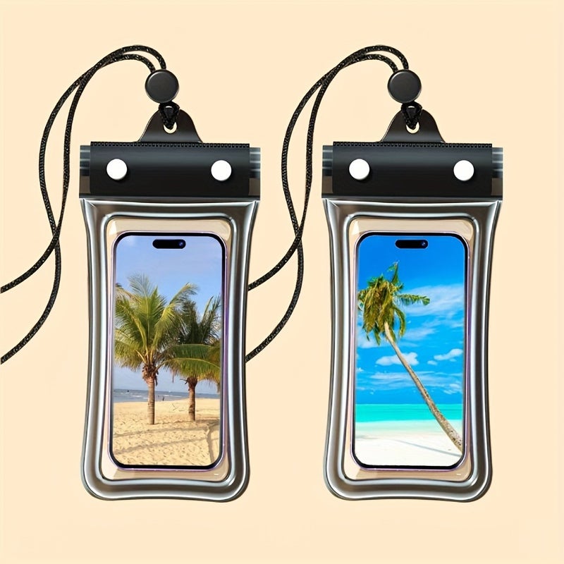 A Set of Two Waterproof Phone Pouch Available in Multiple Colors, Suitable for Holding Phones, Cards, Keys, And Other Items, Ideal for Rainy Days And Water  Activities - Image 4