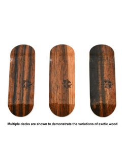 Teak Tuning Teak Tuning Prolific Wooden Fingerboard Deck, Two Tone - 34mm x 97mm - Handmade, Pro Shape & Size - Five Plies Wood Veneer - Includes Prolific Foam Tape  - Image 5