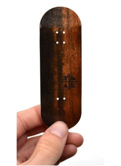 Teak Tuning Teak Tuning Prolific Wooden Fingerboard Deck, Two Tone - 34mm x 97mm - Handmade, Pro Shape & Size - Five Plies Wood Veneer - Includes Prolific Foam Tape  - Image 2