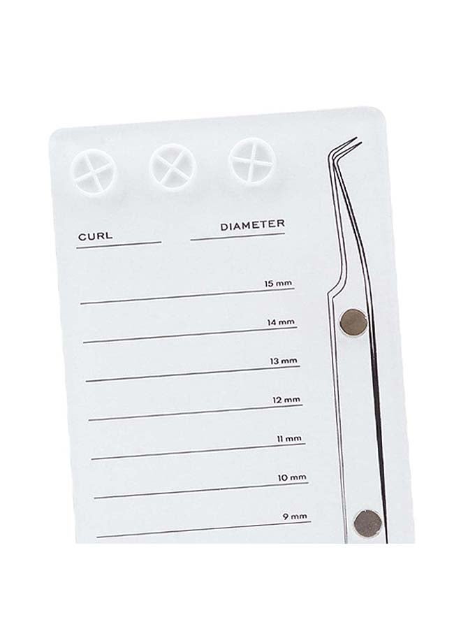 IOLITE طقم لوحة تمديد الرموش مع ملاقط وحامل غراء من الأكريليك EEDB - Image 2