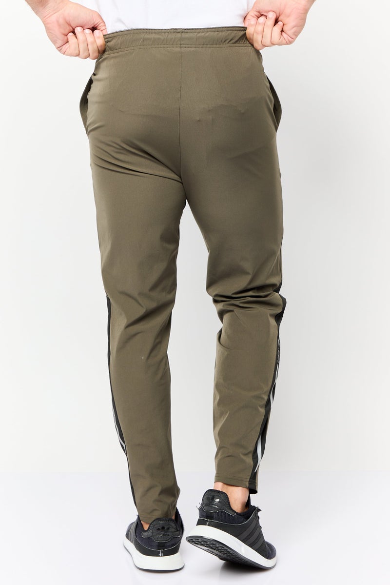 RBX Men Sportswear Fit Training Track Pants, Olive  - Image 3