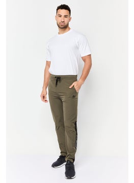 RBX Men Sportswear Fit Training Track Pants, Olive  - Image 4