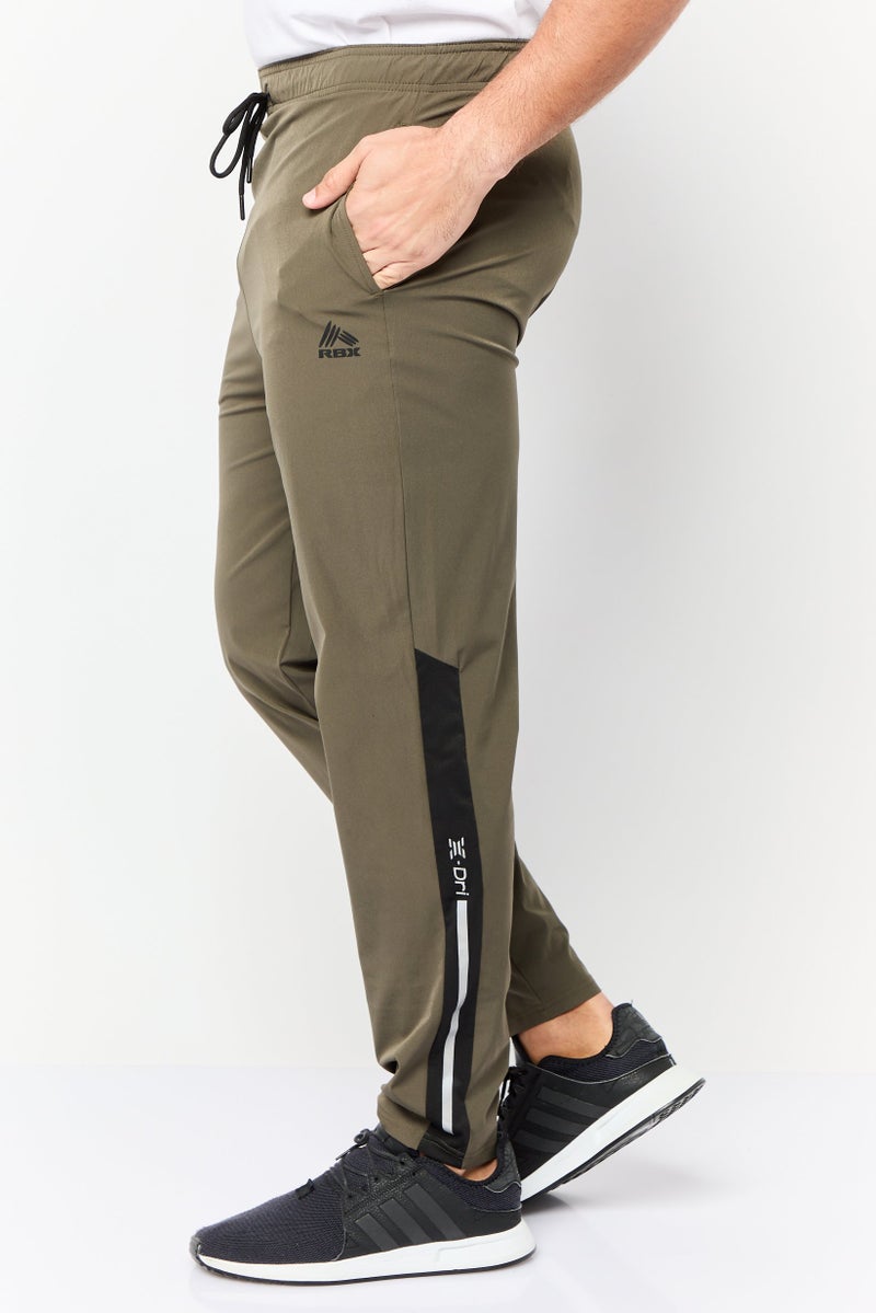 RBX Men Sportswear Fit Training Track Pants, Olive  - Image 2
