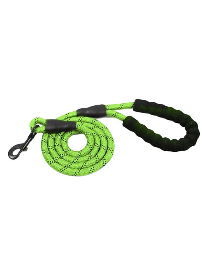 Loquat Reflective Pet Walking Leash Rope Green/Black 150centimeter