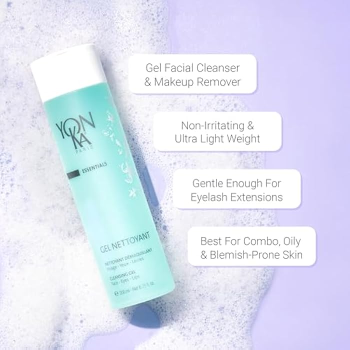 Yonka Gel Cleanser | Gentle Foaming Face Wash & Makeup Remover | Cleanses Pores and Balances Skins pH with Red Algae & Amino Acids | For Acne Prone & Oily Skin | Paraben-Free - Image 2