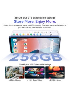 OSCAL OSCAL TIGER 13 5G Smartphone Unisoc T760,6.67” IPS Display,8GB+256GB,50MP AI Camera,NFC Mobile Phone,5000mAh - Black  - Image 4