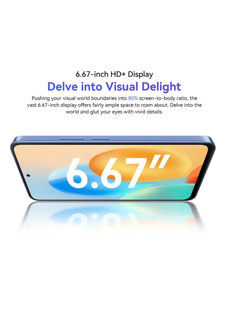 OSCAL TIGER 13 5G Smartphone Unisoc T760,6.67” IPS Display,8GB+256GB,50MP AI Camera,NFC Mobile Phone,5000mAh - Black