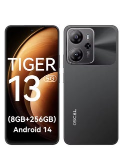 OSCAL OSCAL TIGER 13 5G Smartphone Unisoc T760,6.67” IPS Display,8GB+256GB,50MP AI Camera,NFC Mobile Phone,5000mAh - Black  - Image 1