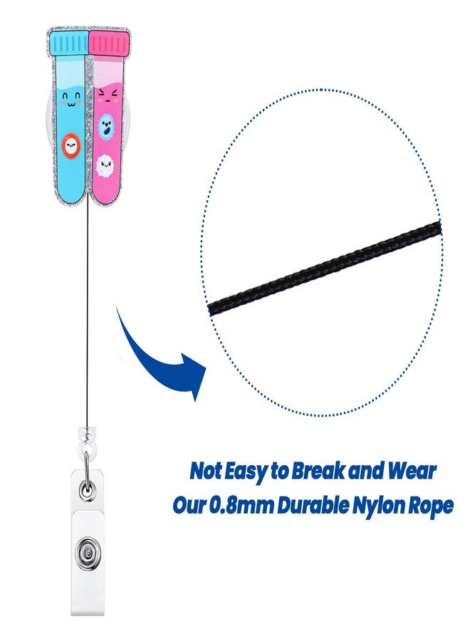 BVIIE Funny Phlebotomy Badge Reel | Cute Retractable ID Card Phlebotomist Badge Holder | Name Tag Medical Work Badge Clip for RN LPN CNA MA ER Night Shift Nurse Nursing Student Doctor | Nurse Gifts - Image 5
