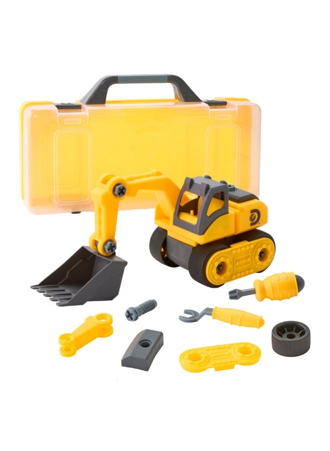 Discovery Mindblown Take Apart DIY Excavator Construction 27-piece Set STEM Toy for Early Engineering, Science Kit for Kids - Image 2