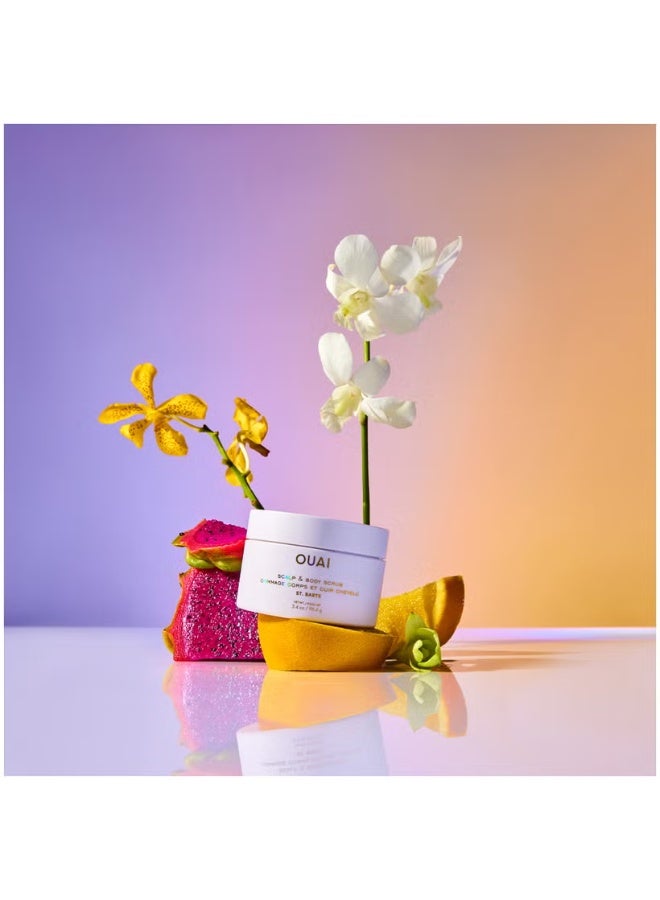 OUAI Scalp and Body Scrub - St Barts - Travel Size 96.4g - Image 3