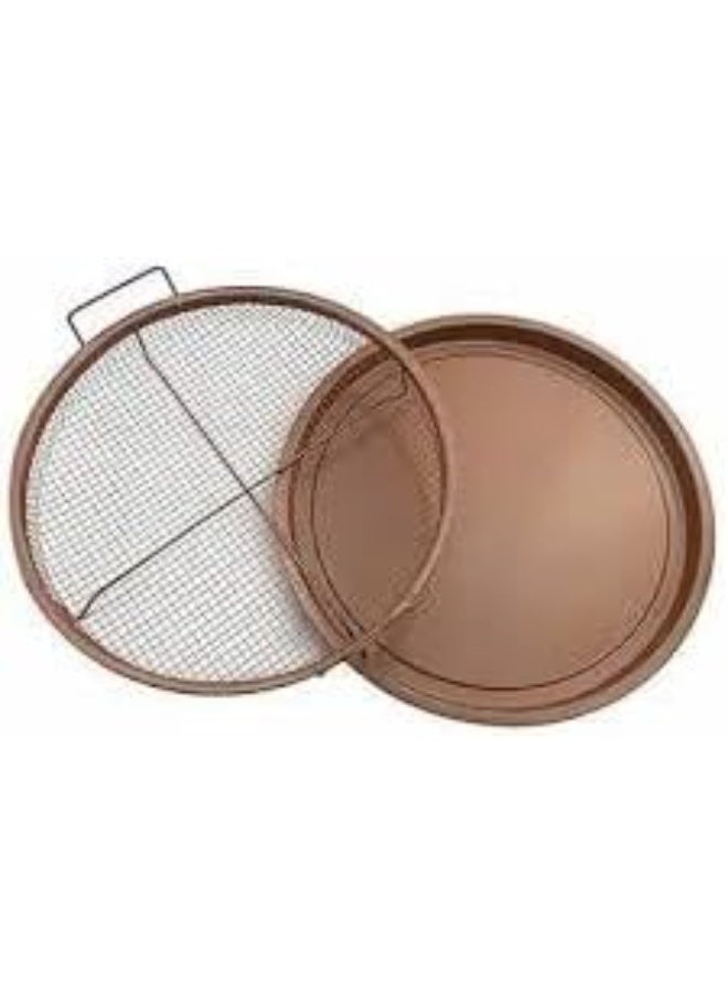 2 in 1 Oil Frying and Draining Tray - Multi-purpose for frying, oven and serving - Equipped with a practical strainer to keep food crisp and light - Available in round or rectangular shape, large size J - Image 2