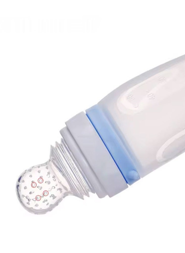 Lucky 3 in 1 Silicone Baby Bottle 50ml - Turquoise