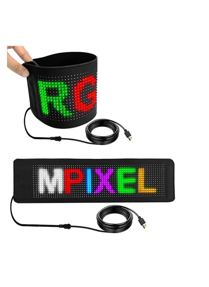 Flexible LED Car Screen Display APP Control Multiple Languages