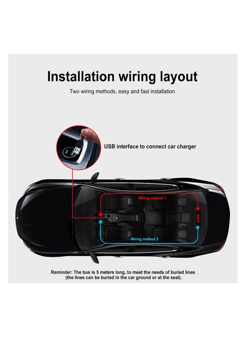 Flexible LED Car Screen Display APP Control Multiple Languages