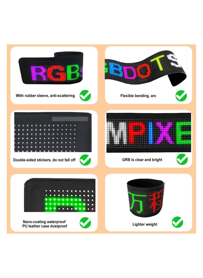Flexible LED Car Screen Display APP Control Multiple Languages