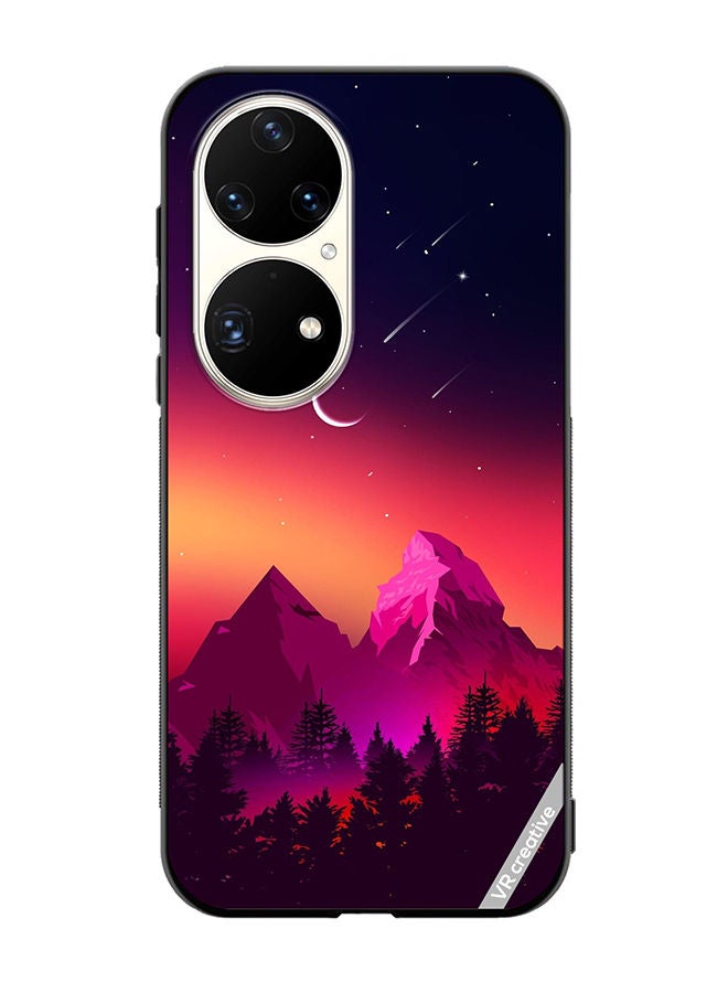VR CREATIVE Protective Case Cover For Huawei P50 Pro Moon Night Design Multicolour - Image 1