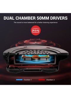 EKSA Gaming Headset with Detachable Noise Cancelling Mic, 7.1 Surround Sound, Wireless/Bluetooth/Wired Connection  - Image 4