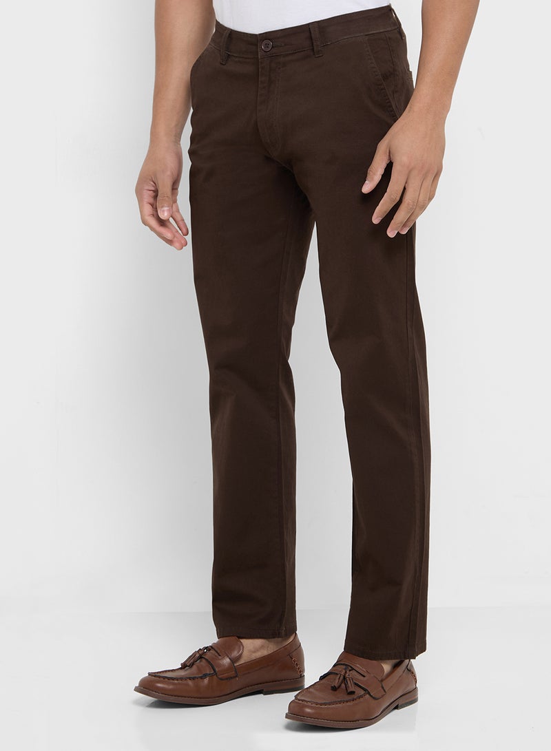 Robert Wood Straight Fit Chino Pants  - Image 1