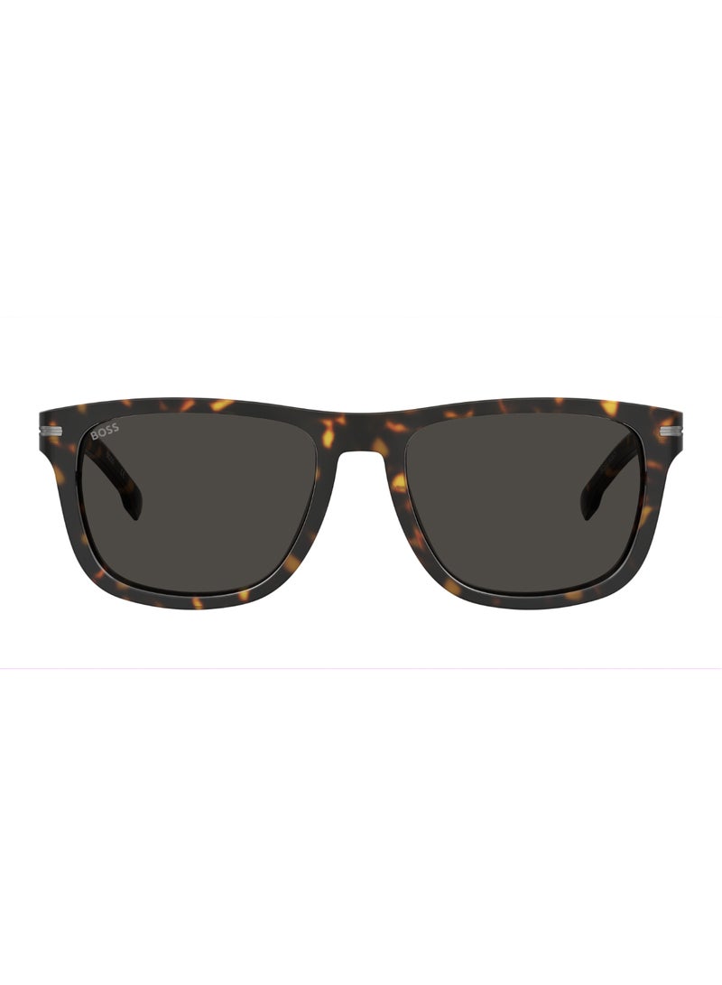 HUGO BOSS Men's UV Protection Rectangular Shape Acetate Sunglasses BOSS 1626/S GREY 43 - Lens Size: 42.8 Mm - Hvn - Image 3