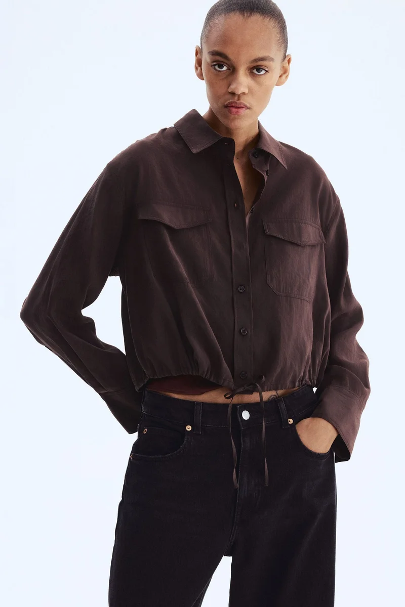 اتش اند ام قميص برباط للتعديل