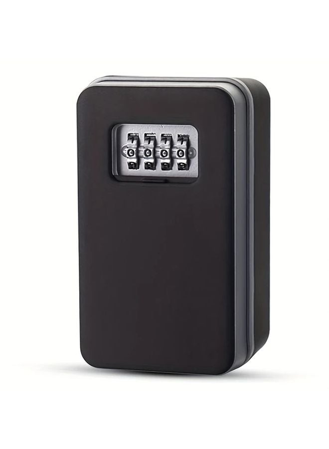 Wall Mounted Combination Key Safe Waterproof Black Metal Security Box Outdoor - Image 2