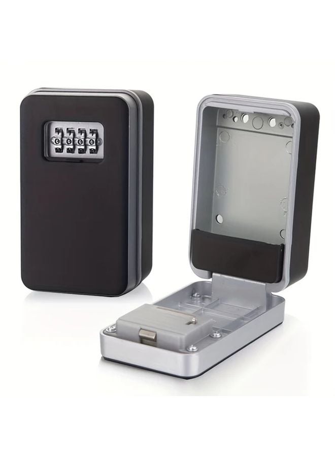 Wall Mounted Combination Key Safe Waterproof Black Metal Security Box Outdoor - Image 5