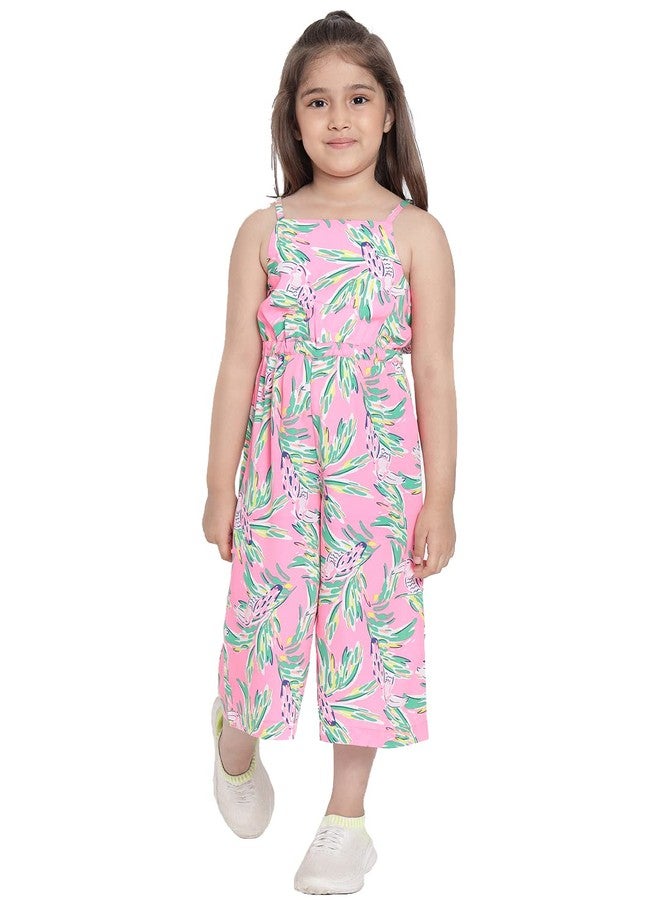 Nautinati Girls Printed Jumpsuit| Age 4-8Years - Image 1
