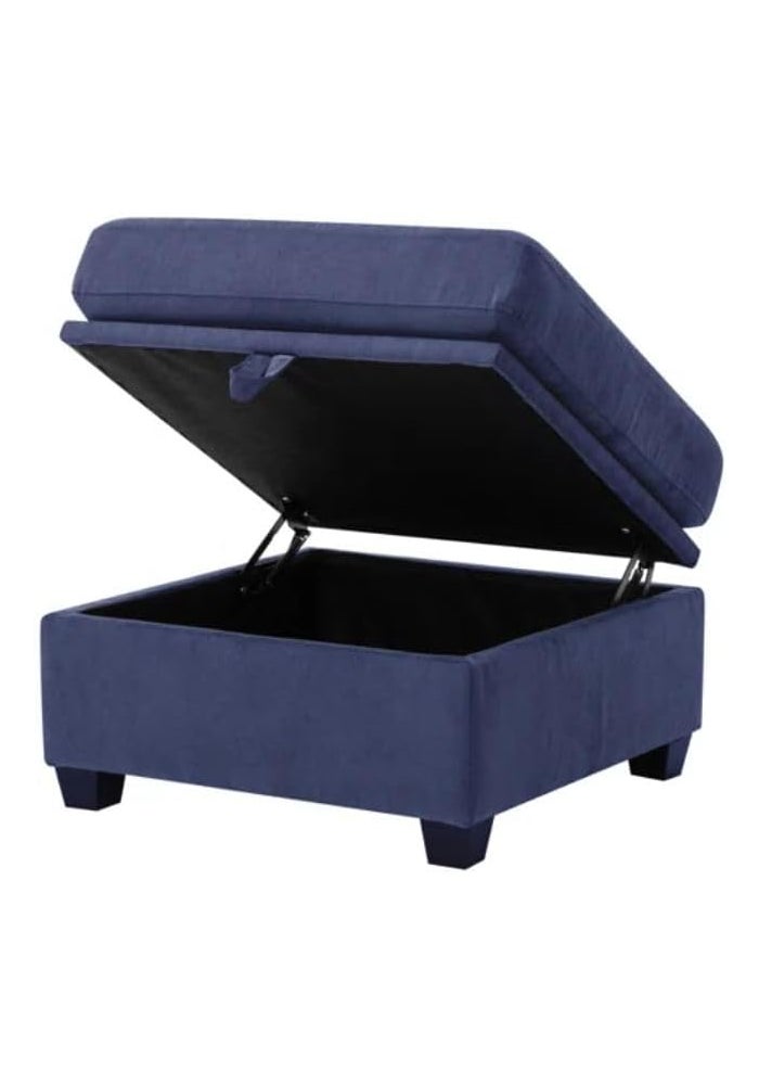 Comfynest Modern Square Modular Ottoman - Blue - Image 5