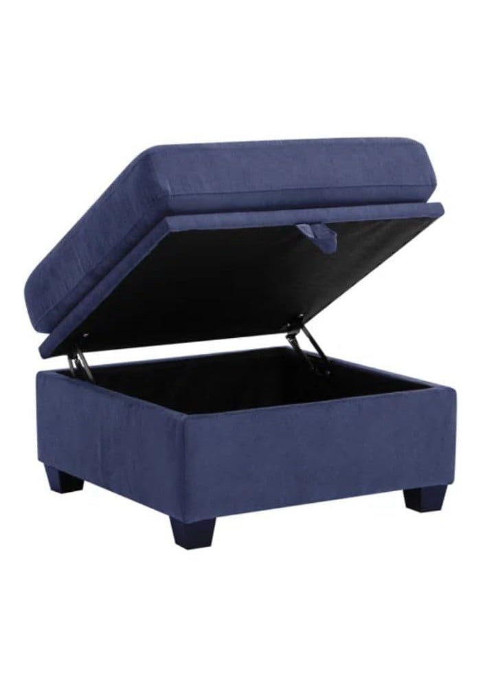 Comfynest Modern Square Modular Ottoman - Blue - Image 3