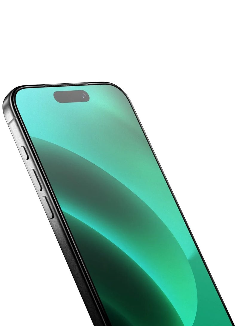 GREEN LION IPhone 17 6.1 9H Steve HD iP Screen Protector / 9H Hardness / Double Tempered Glass / Anti-Scratch / Shockproof Edge / Ultra Thin (0.33mm) / Full-Screen Coverage - Black Edge/Clear - Image 1