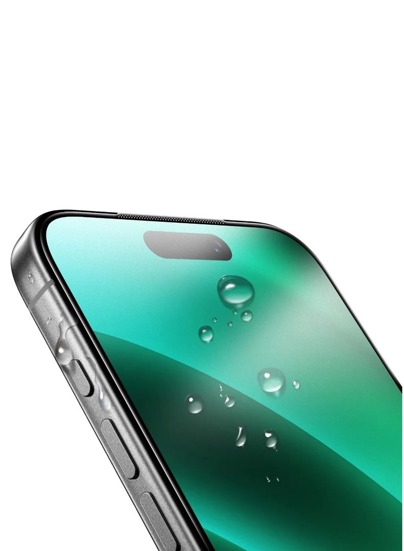 GREEN LION IPhone 17 6.1 9H Steve HD iP Screen Protector / 9H Hardness / Double Tempered Glass / Anti-Scratch / Shockproof Edge / Ultra Thin (0.33mm) / Full-Screen Coverage - Black Edge/Clear - Image 2