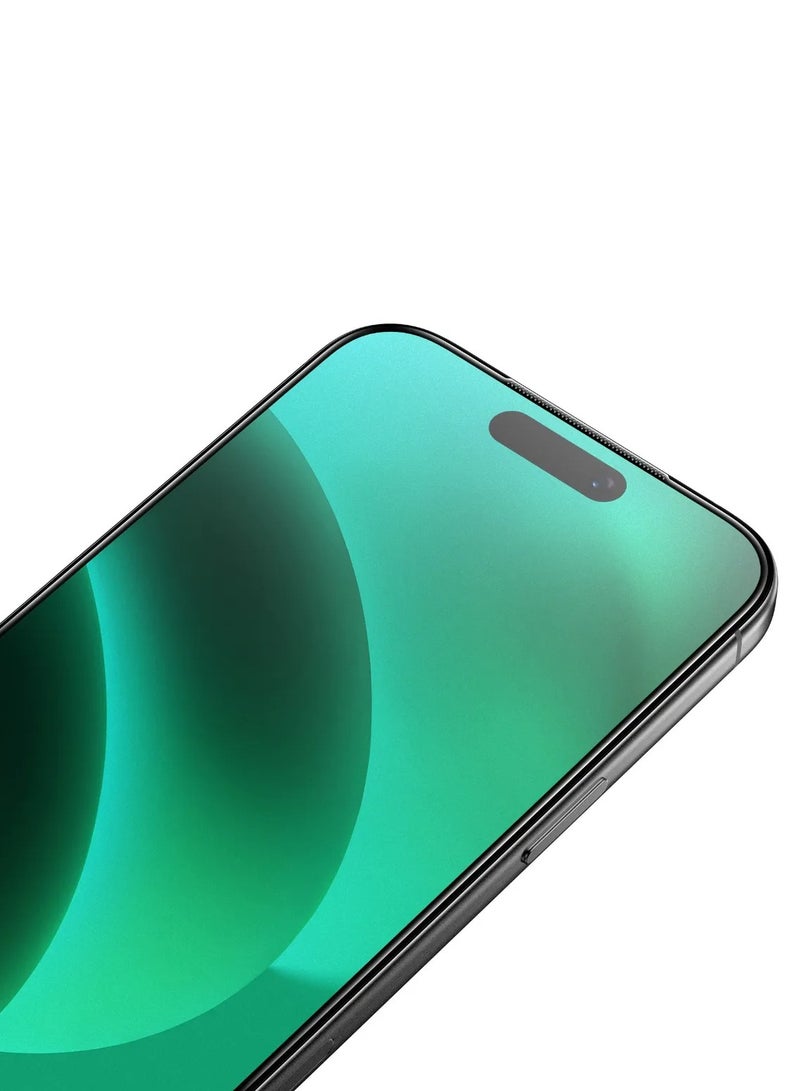 GREEN LION IPhone 17 6.1 9H Steve HD iP Screen Protector / 9H Hardness / Double Tempered Glass / Anti-Scratch / Shockproof Edge / Ultra Thin (0.33mm) / Full-Screen Coverage - Black Edge/Clear - Image 4