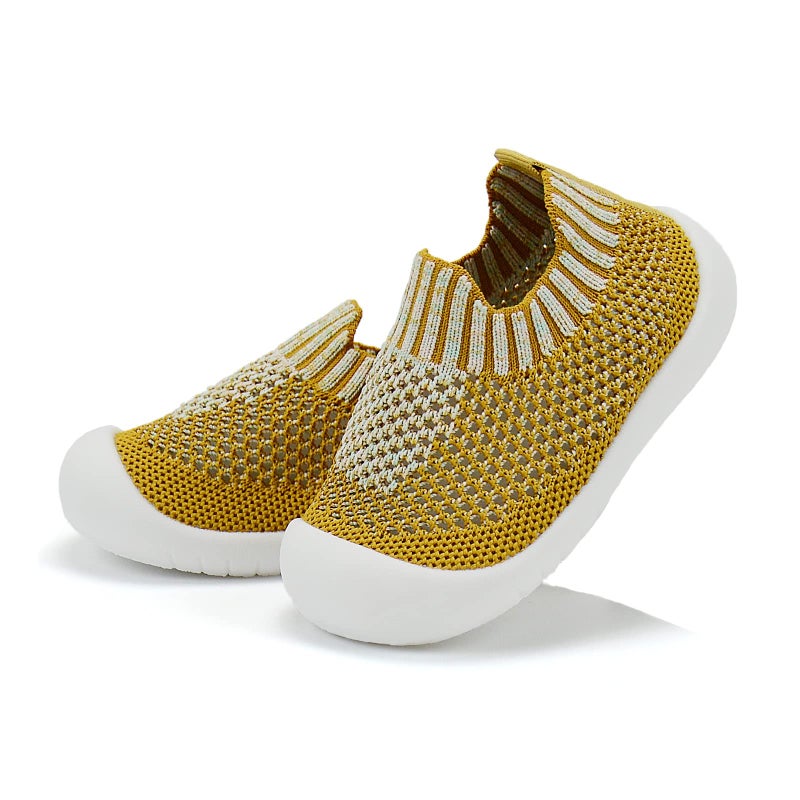 OAISNIT Baby Boy Girl Shoes Breathable Mesh Sneakers Lightweight NonSlip Toddler Walking Shoes Infant First Walkers 624 Months1218 Months 2Yellow