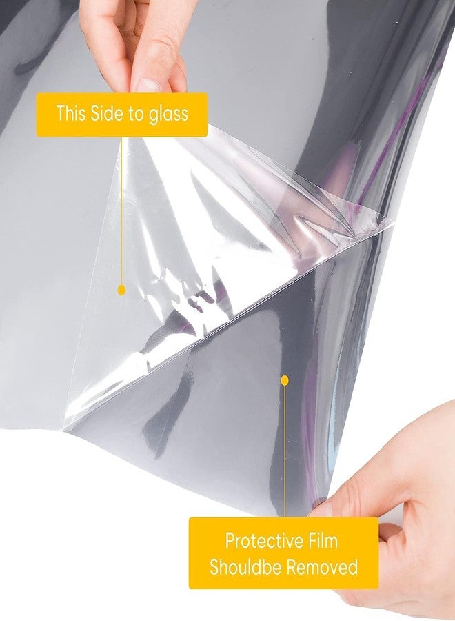 SUNBIRD Window Privacy Film One Way Daytime Privacy Static Cling Sun Blocking Anti UV Reflective Window Tint for Home and Office, (20x40_INCH, Silver) - Image 5