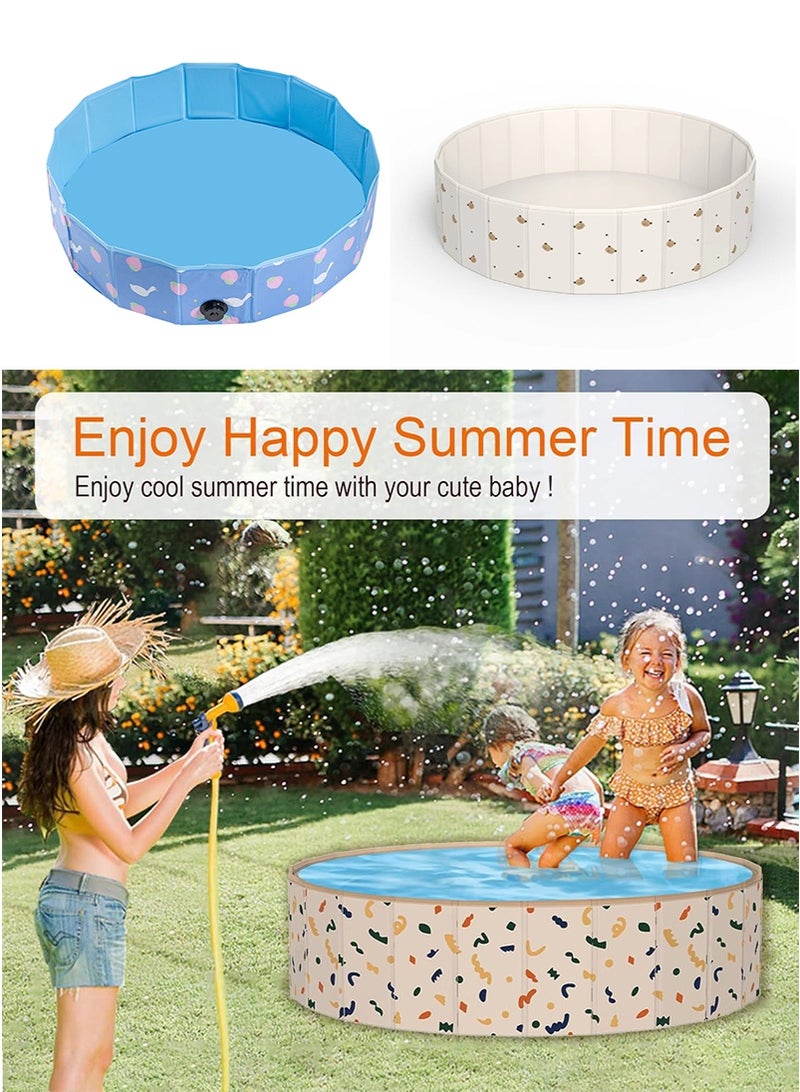 TAPIT 80x20CM Children's Toy Ocean Ball Pool Folding Non Inflatable Wave Ball Pool Baby Indoor Sand Pool Game Pool (Blue Goose) - Image 3
