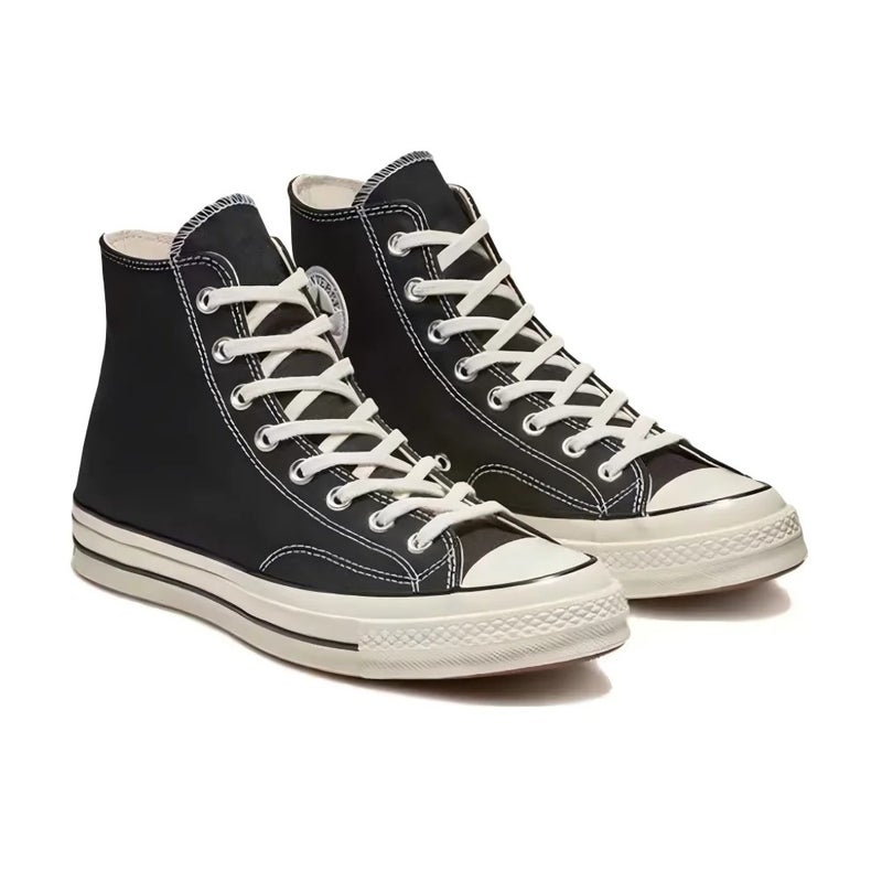 Converse Chuck 70 High-Top Canvas Sneakers - Retro Black (Unisex) - Image 5