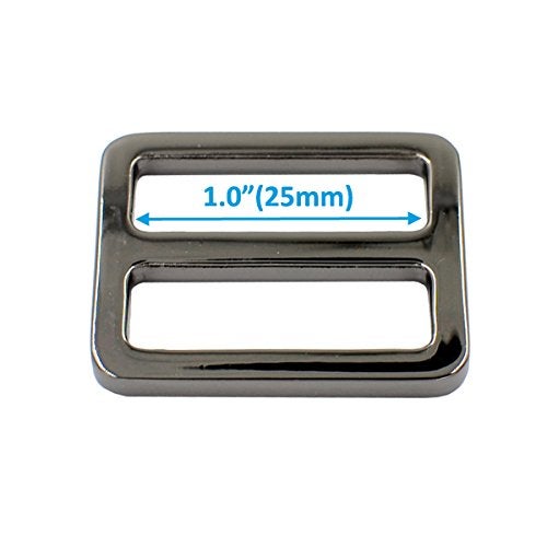 DGOL 10pcs 1 inch Zinc Alloy Slider Tri-glide Buttons Webbing Strap Tri Glide Buckle Fastener (Bronze) - Image 5