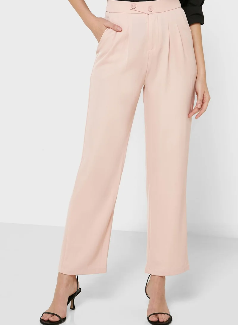 ELLA Button Waist Detail Pants
