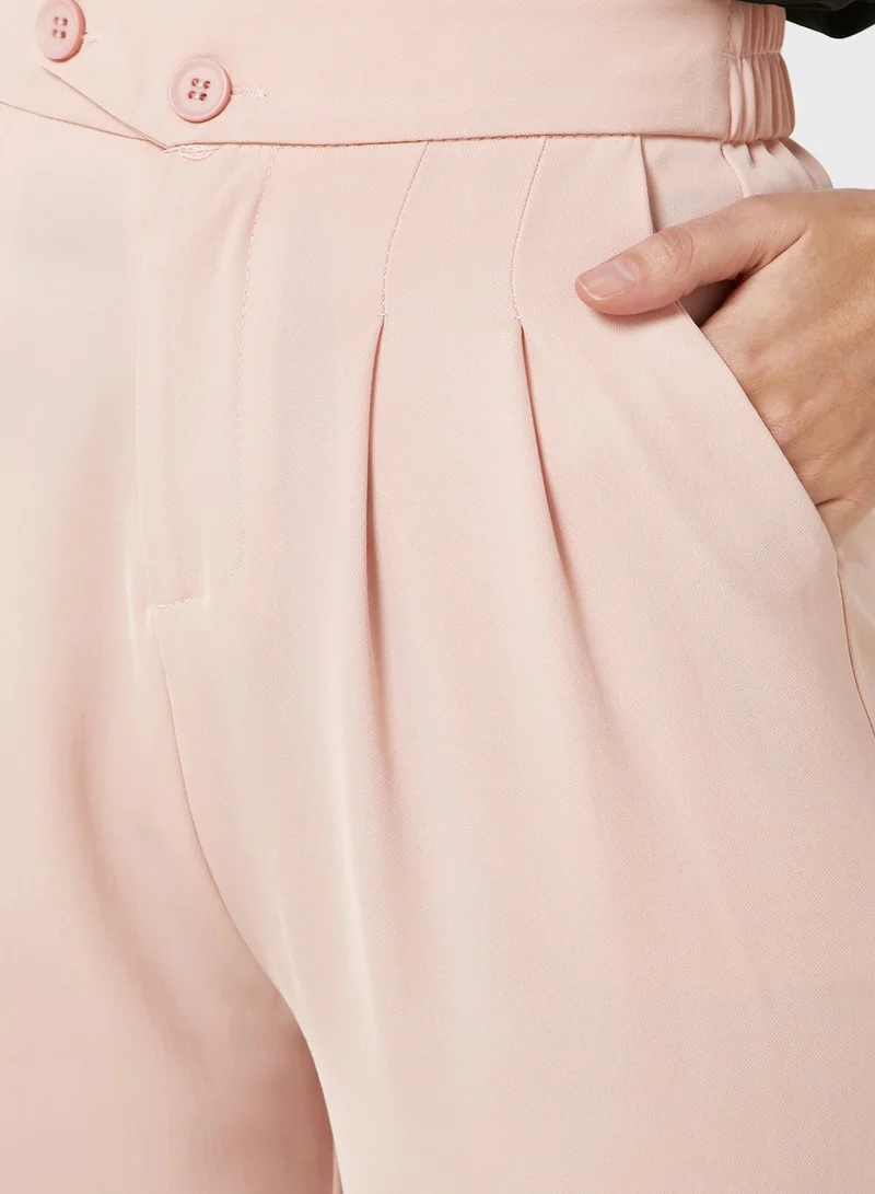 ELLA Button Waist Detail Pants