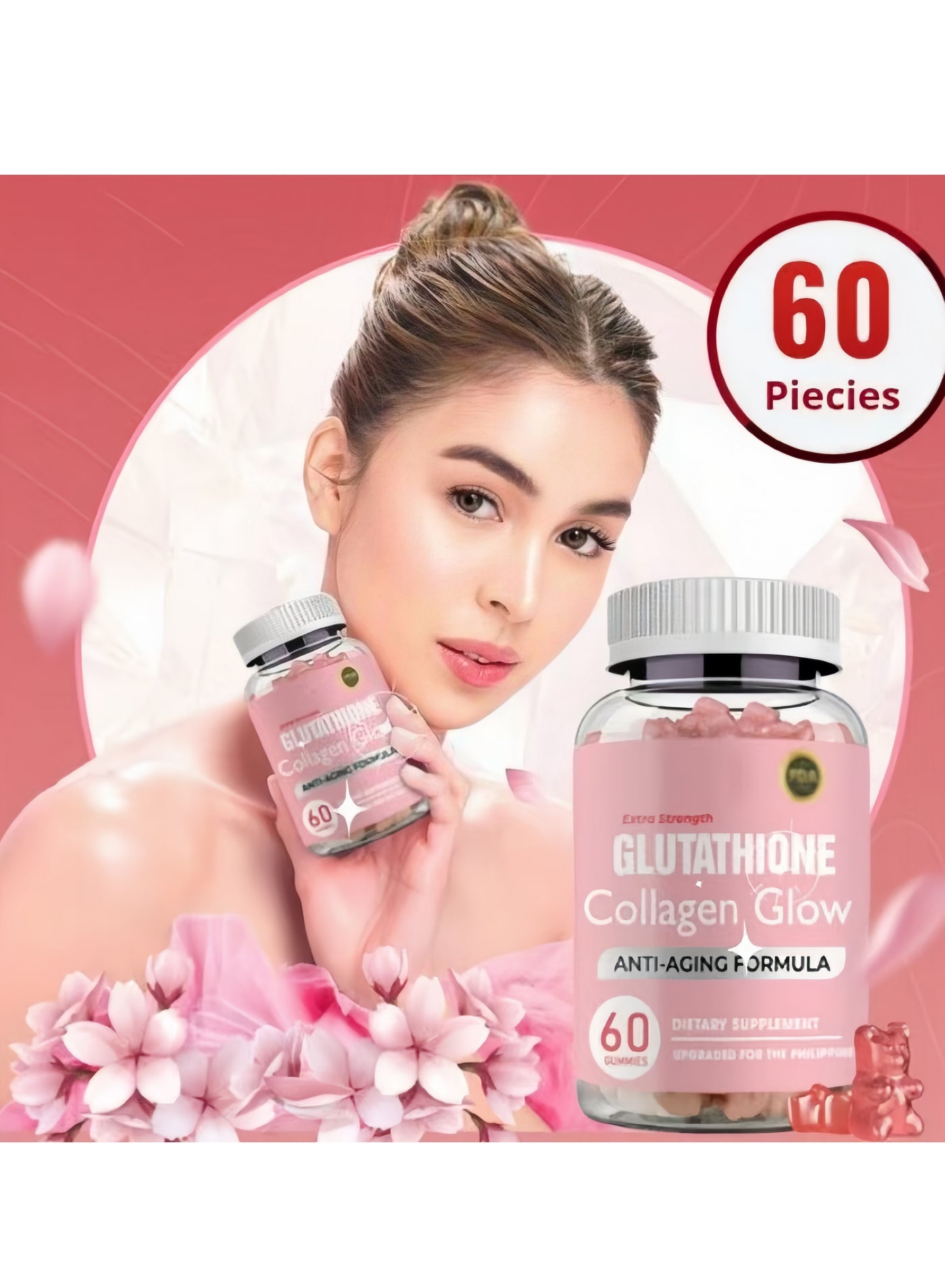 korean glutathione supplement korea Collagen Gummies - Radiant Skin & Dark Spot Reduction | Beauty (1 Pack) Esther Formula UAE | Korean