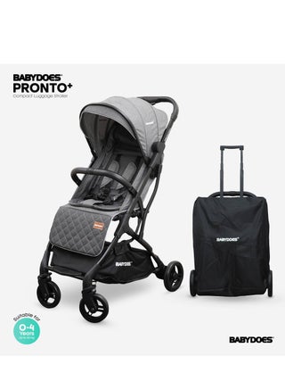 PRONTO+ Baby Stroller with 5-Point Harness Easy One-Hand Fold One-Click Brake System 0 To 4 Year Up To 20 Kg Mid Grey - pzsku/ZFACA336F764DB522E7C6Z/45/_/1735825160/dee8a6c8-8be4-492e-b642-41bfc40ef522
