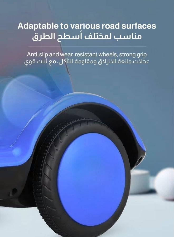 سكوتر كهربائي ذكي للأطفال 6V بإصدار مطوّر مع ريموت تحكم عن بعد، دوران 360 درجة، موسيقى وأضواء LED ومقعد مريح - Image 5