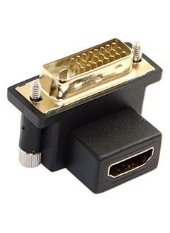 erorex 90 Degree Down Angled DVI Male to HDMI Female Adapter for Computer & HDTV & Graphics Card  - Image 1
