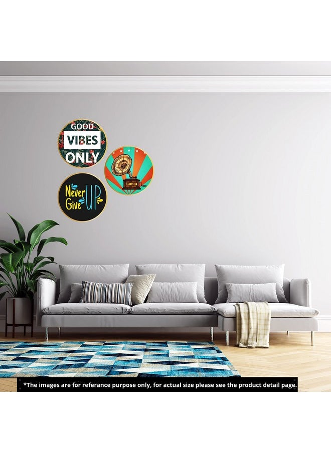 Webelkart Webelkart Set of 3 Motivational Retro MDF Board UV Textured Painting for Wall, Office, Study Room Decoration Paintings, Size - 15.50 x 15.50 INCH  - Image 4