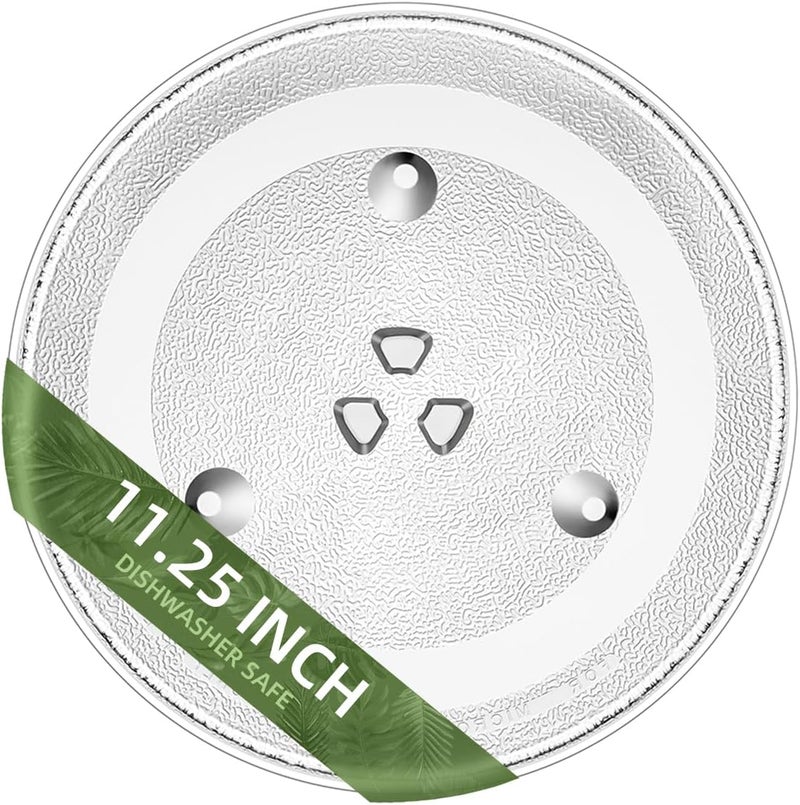 Gemroom 11.25" Microwave Plate Replacement for 3517203500 3517203510 Magic Chef MCO160 Series Compatible with Sharp Microwave Plate R318 R331 Series Frigidaire 5304481353 and 11 1/4 inch Daewoo Glass Plate - Image 1