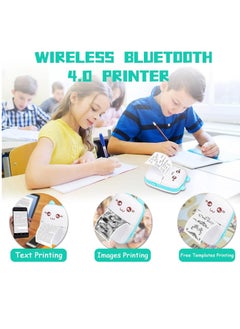 Houmt Label Maker Mini Photo Printer Bluetooth Inkless Printer with 1 Roll Thermal Printing Paper Compatible with iOS Android Small Pocket Printer for Photo Notes Receipt Memos  - Image 4